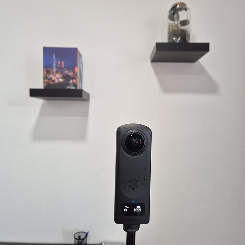 Ricoh Theta Z1 360 camera at the ING-VICTUS office