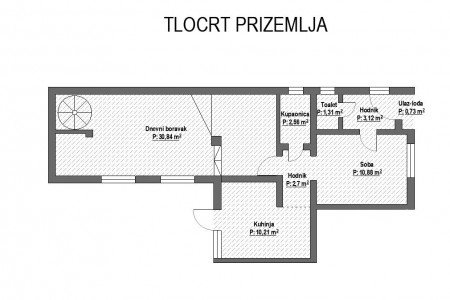 Belišće, kuća dvodomka na izvrsnoj lokaciji, 89,56 m2