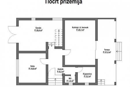 Belišće, kuća katnica, P. Svačića, 275,10 m2, VIRTUALNA ŠETNJA