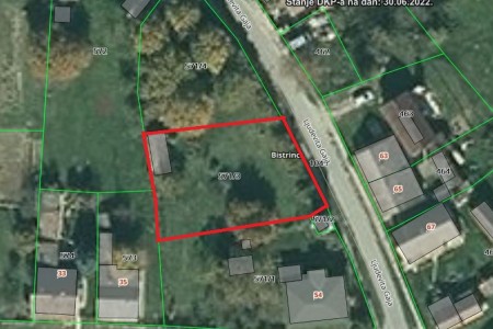 Bistrinci, građevinsko zemljište, 810 m2