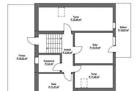 Bilje, kuća visokoprizemnica, 223,97 m2, VIRTUALNA ŠETNJA