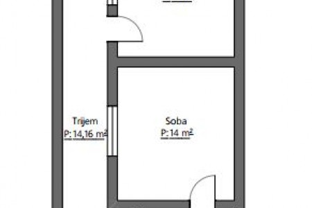 Bistrinci, kuća za adaptaciju, 81,23 m2