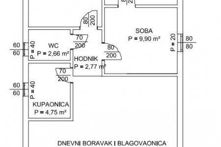 Bistrinci, kuća sa 2 stana, 172,84 m2, VIRTUALNA ŠETNJA